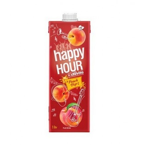 Happy Hour Juice (Peach Pop flavour) 1 litre x 10 Online Grocery